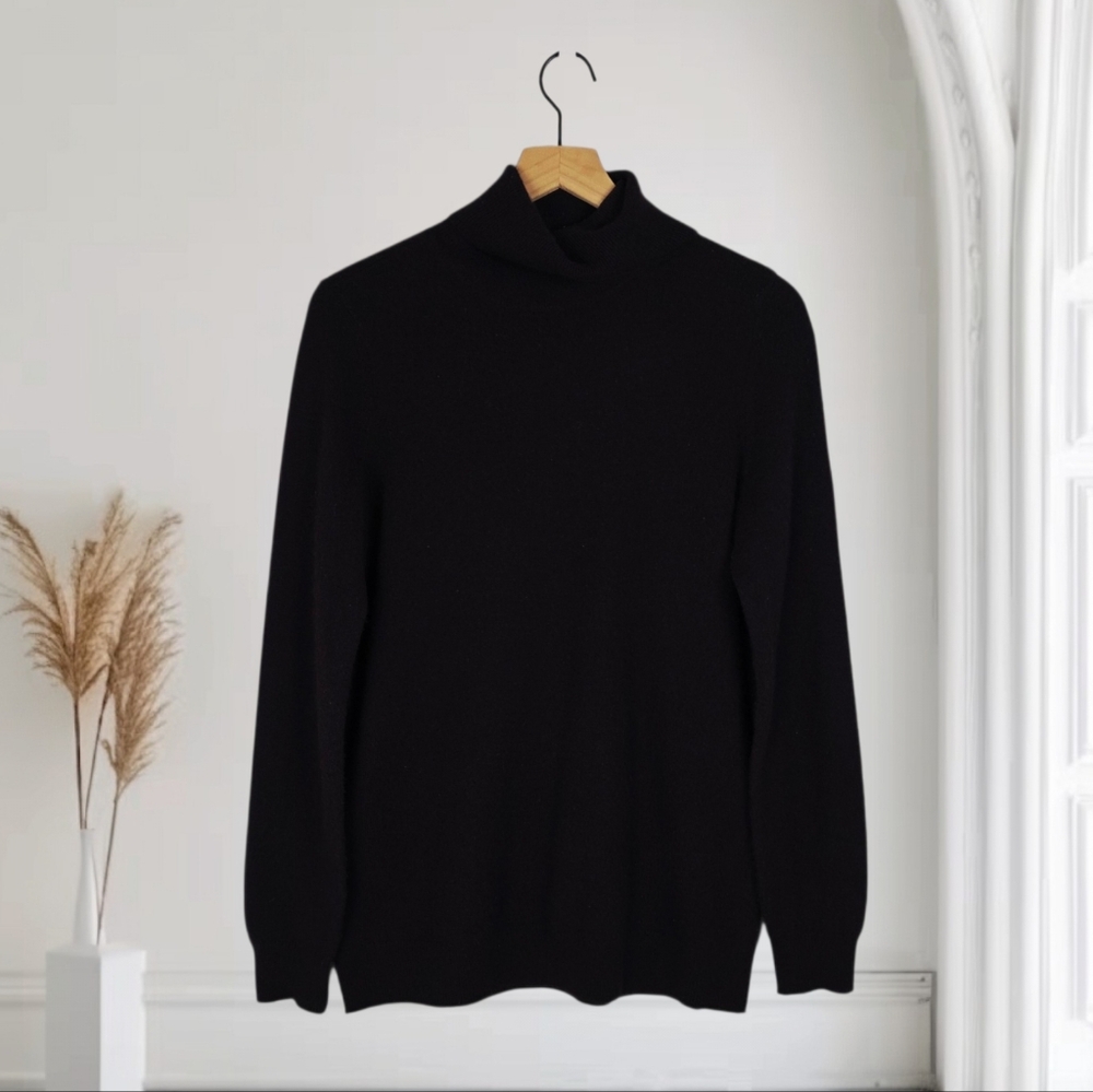 C by Bloomingdale's 100% Cashmere Brown Turtleneck Sweater Size Women's‎ XL